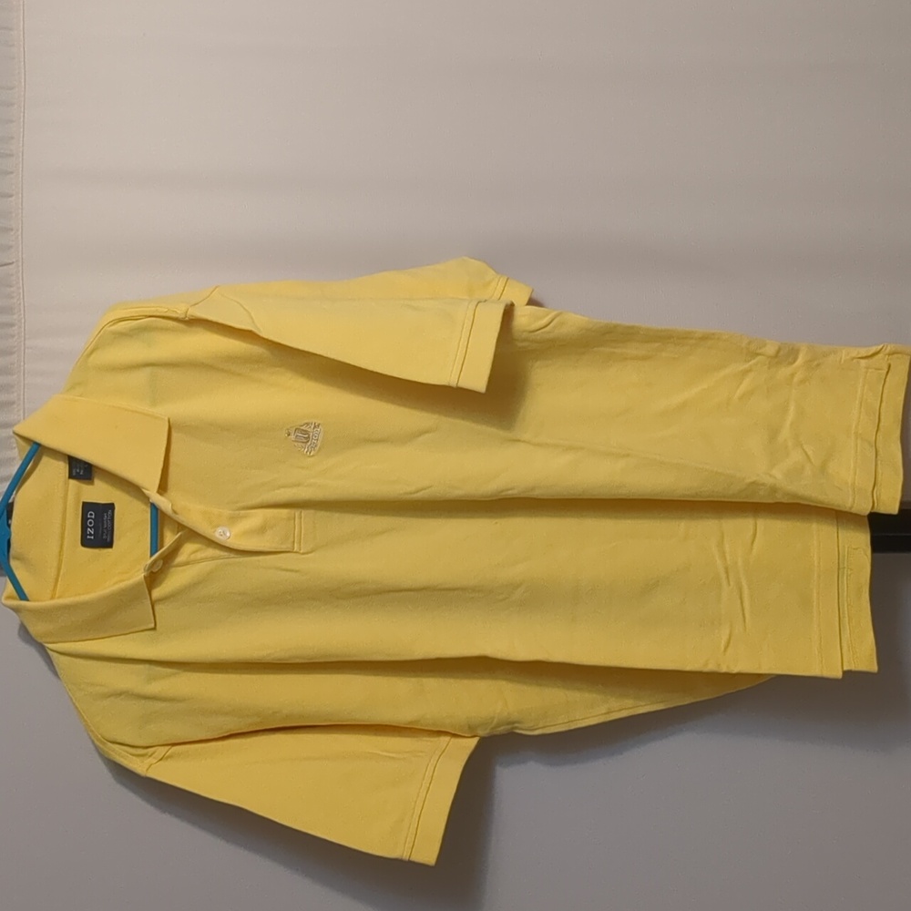 Izod Men's Polo Shirt in Bright Yellow
